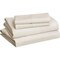 Ivory 1000 Thread Count Cotton Sheet Set Sateen Weave Deep Pocket Fitted Sheets Included